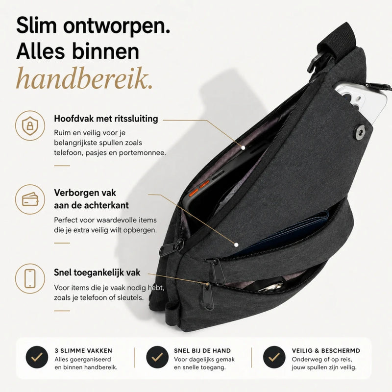Vexo™ | anti diefstal schoudertas
